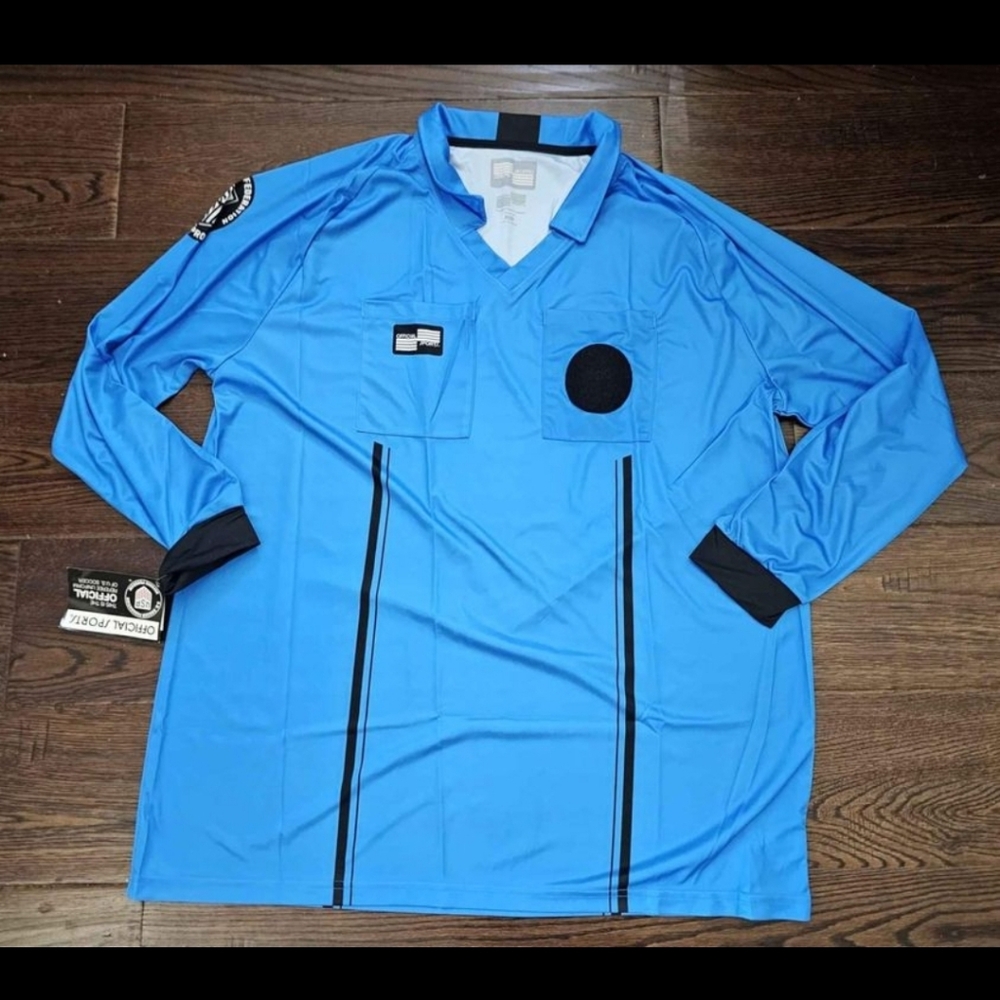 New Official Sports Long Sleeve Soccer Ref Jersey